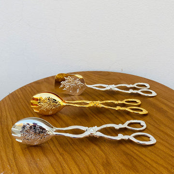 Gold-plated Food Tongs